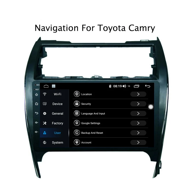 Ectwodvd 10,1 дюймов Andriod 8,1 автомобильный DVD gps для Toyota Camry 2012- Американская версия 4G ram 64G rom CarPlay DSP 4G LTE с wifi