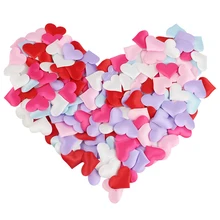 100 Pcs/Lot 3.5*3.5cm Artificial Heart Flower Wedding Party Decorations Rose Flower Home Decor Petalos De Rosa De Boda T223