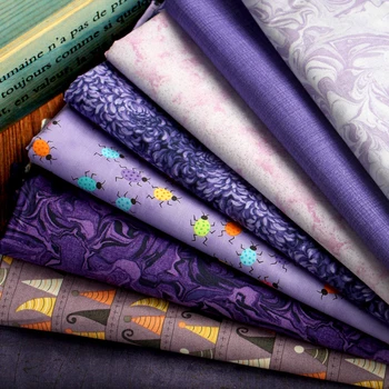 

Purple DIY Sewing Patchwork Quilting Fat Quarter Tecido Clothes Tilda For Sheet Textiles New Twill 100% Cotton Fabric