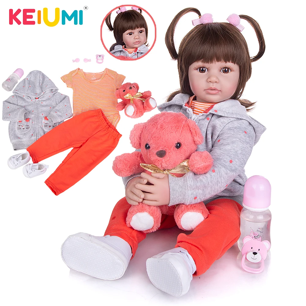 

KEIUMI Новое поступление 24 дюйма как принцесса Малыш Кукла Новорожденный тканевый тело Кукла Новорожденный малыш игрушки для детей Playmates