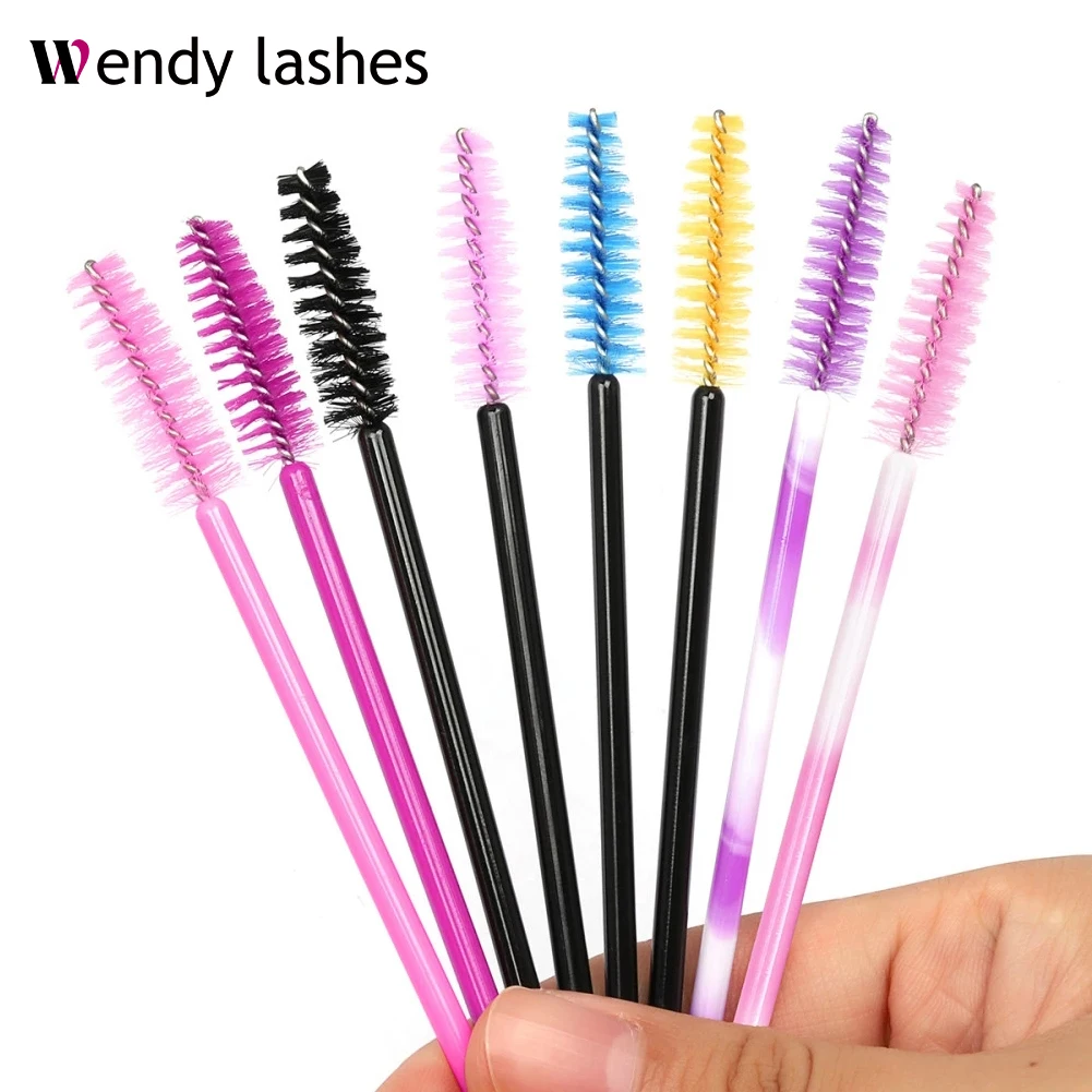 New High Quality 50pcs Disposable Eyelash Extension Cleaning Brush