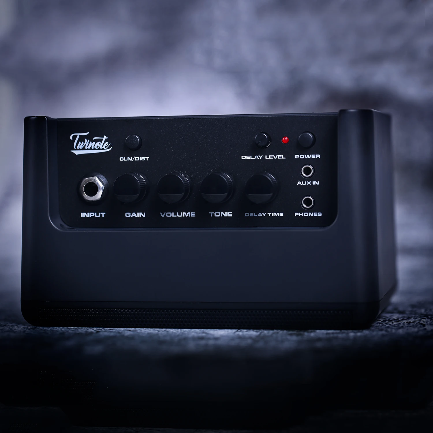 Twinote TGA 3 Mini Desktop Guitar Amplifier 3 2W Amp Built in Distortion Delay Effects with 3 5mm Headphone Output Aux In