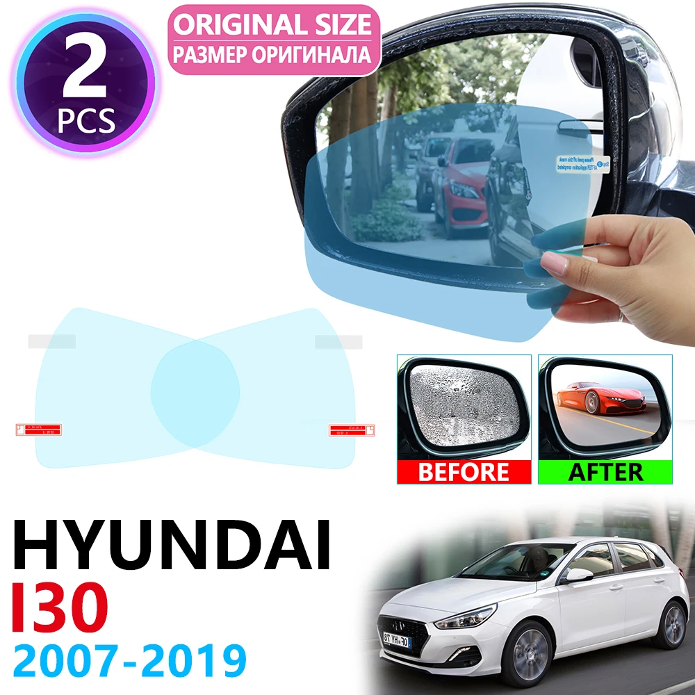 

for Hyundai i30 Elantra GT Touring 2007~2019 Full Cover Rearview Mirror Rainproof Anti Fog Film Accessories 2008 2011 2015 2017