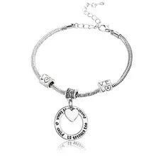 12 шт любовь сердце бусы цепи браслеты для учителей для того, чтобы приучить ребенка состоит в том, чтобы прикоснуться к будущей очаровательный браслет учителя ювелирные изделия браслет