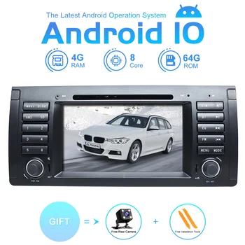 

ZLTOOPAI Eight Core Car Multimedia Player 1 Din Auto Radio Android 10 For BMW 5 Series X5 E53 E39 CANBUS GPS Navigation DVR DSP