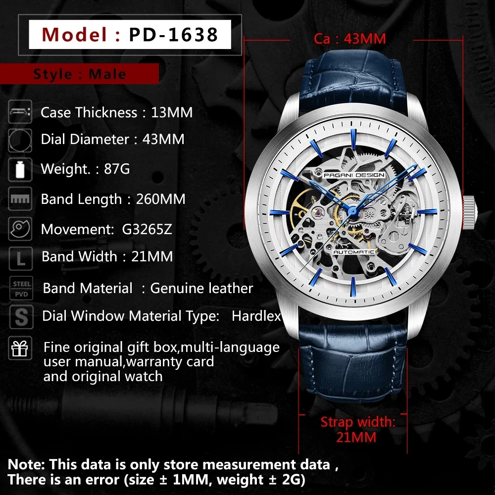 Pagani Design PD-1638 Automatic Watch thumbnail 2
