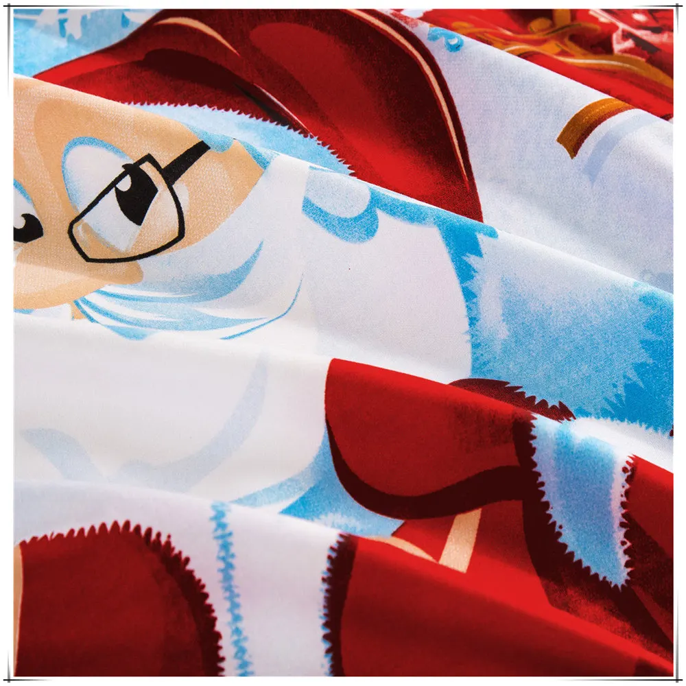 Sisher Санта Клаус 3D цифровая печать крышка постельных принадлежностей с наволочками кровать Стёганое одеяло покрывает размер один двойной полный королева король