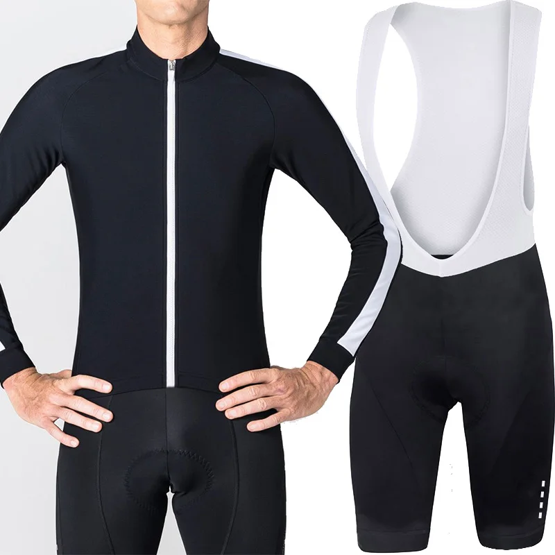 P01 SET Ropa ciclismo Велоспорт Джерси с длинным рукавом набор Весна/Осень Мужчины mtb Джерси велосипед Майо ciclismo tricota ciclismo hombre - Цвет: P01 SET