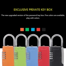 

Portable Mini Password Key Safe Box Hidden Key Case 4-Digital Password Simulation Security Key Boxes Hold 4 Keys Storage Box