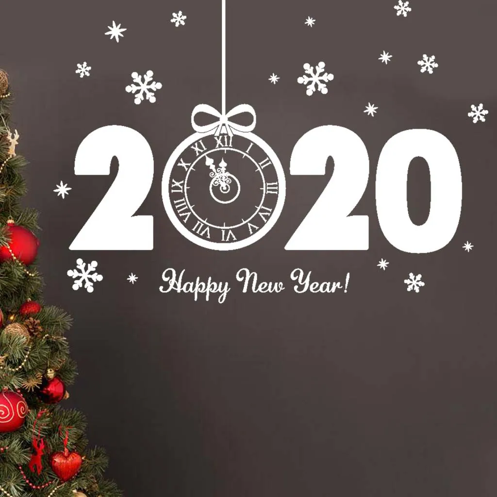 Креативные настенные прикрепляемые с Декоративной Стеной окна украшения наклейки на стену в форме букв для дома подарок год Navidad