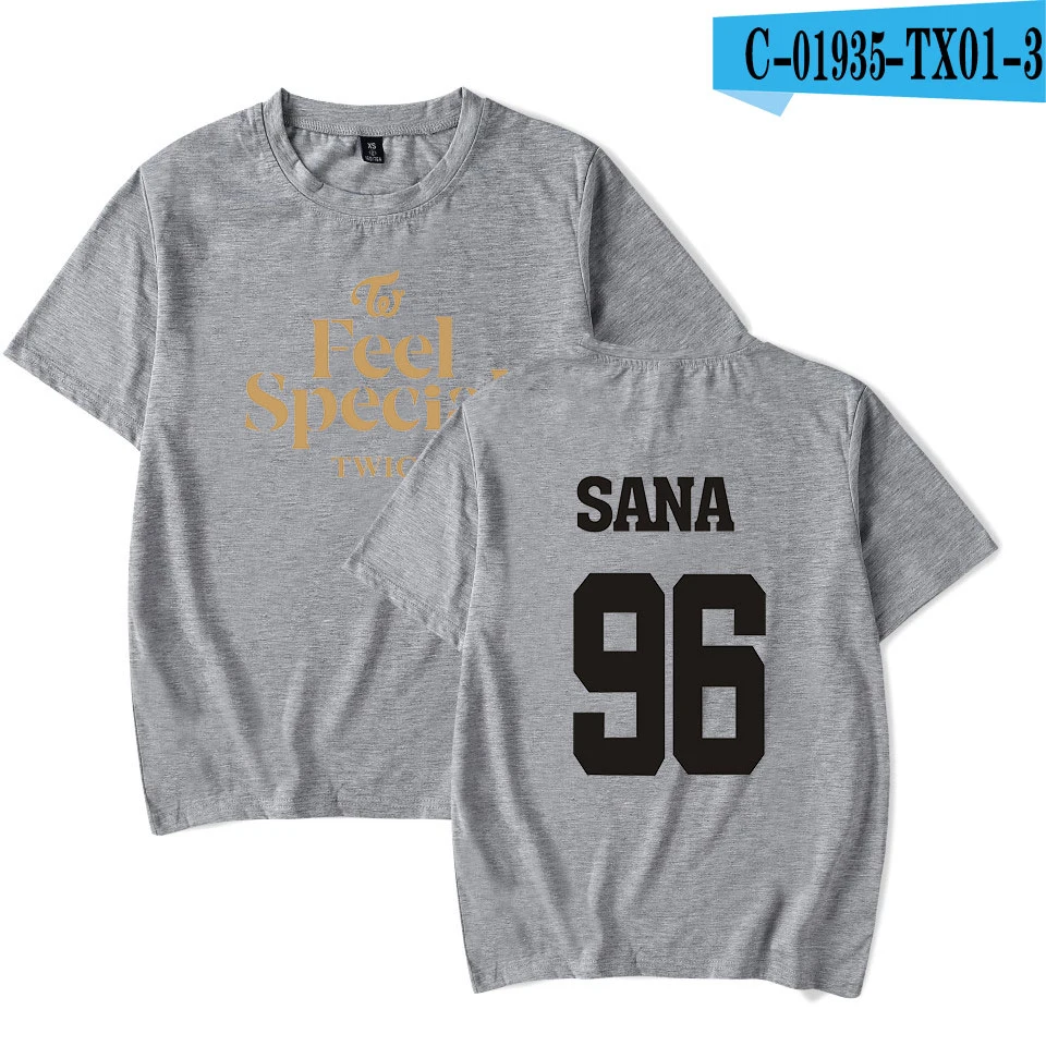Новая корейская мода Kpop Twice Feel специальный альбом же печать футболки для мужчин/wo мужские футболки Harajuku Хип-Хоп Уличная футболка - Цвет: black12