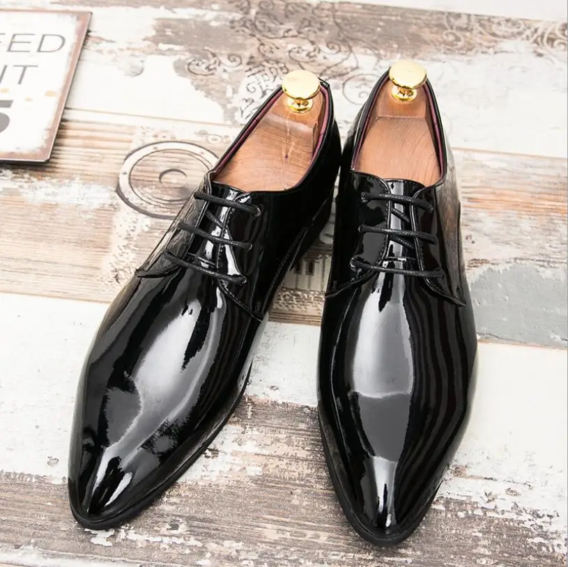 Мужские брендовые кожаные официальные туфли; модельные туфли на шнуровке; оксфорды; модная обувь в стиле ретро; элегантная Рабочая обувь; zapatos de hombre; CS764