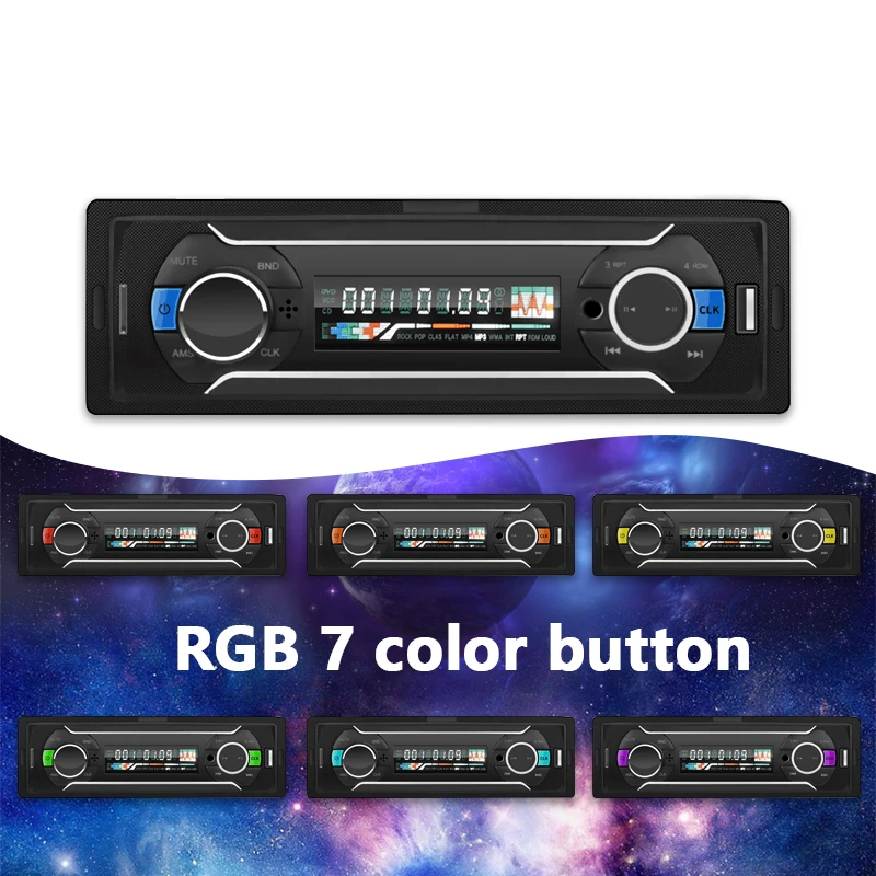 AUX аудио вход usb карта FM/SD Быстрая зарядка пульт дистанционного управления bluetooth громкая связь 1 din автомобильный mp3-плеер