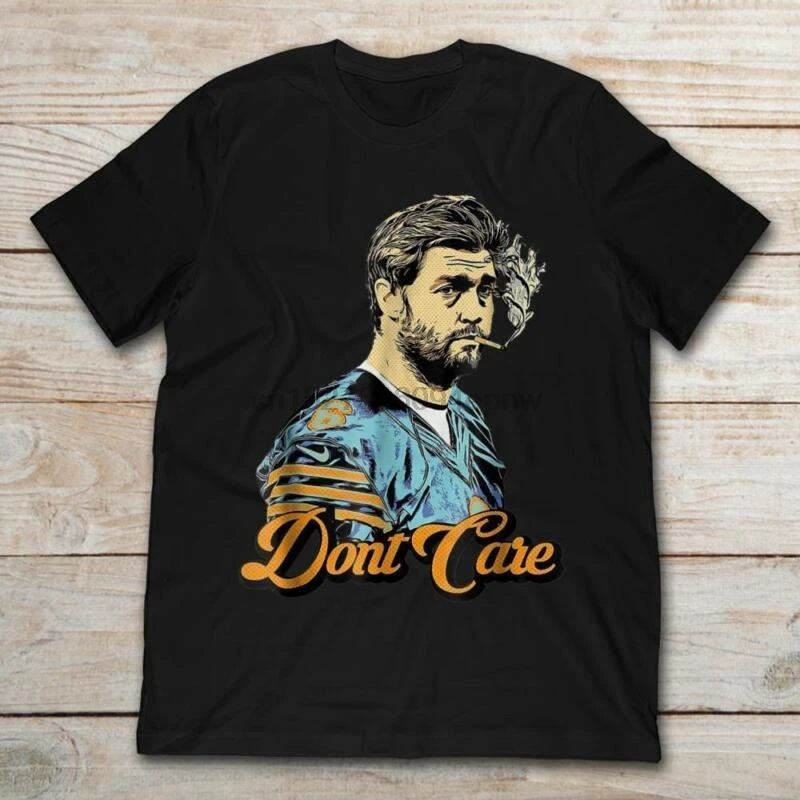 Забавная черная футболка с надписью Don't Care Jay Cutler Smoking S 3XL|Футболки| |