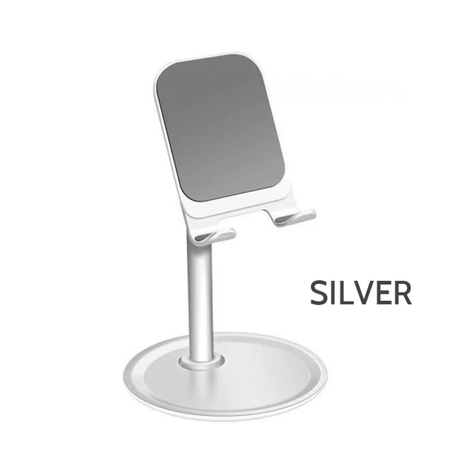 phone stands Z04 Desktop Phone Holder Tablet Stand For Ipad Phones Universal Bracket Metal Telescopic Adjustable Height Angle Live Support wall phone holder Holders & Stands