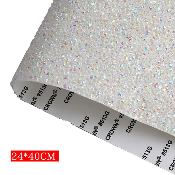 SINUAN сетка из горного хрусталя для одежды Стразы Flatback декоративные камни 24x40 см/лист ручной работы ремесло аксессуары для шитья - Цвет: Золотой
