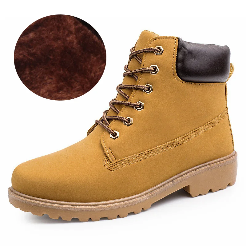 

2019 Ankle Boots Men Winter Boots Motorcycle Style Fur Warm Rubber Snow Boots Men Winter Shoes For Martin Boots Plus Size 45 46