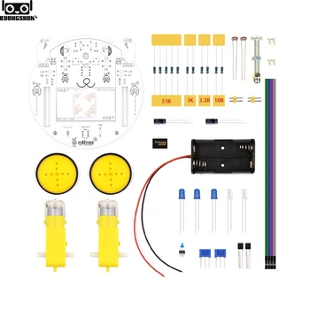 

DIY Mini Cat Tracking Robot without battery for arduino Robot Car with Paper Box