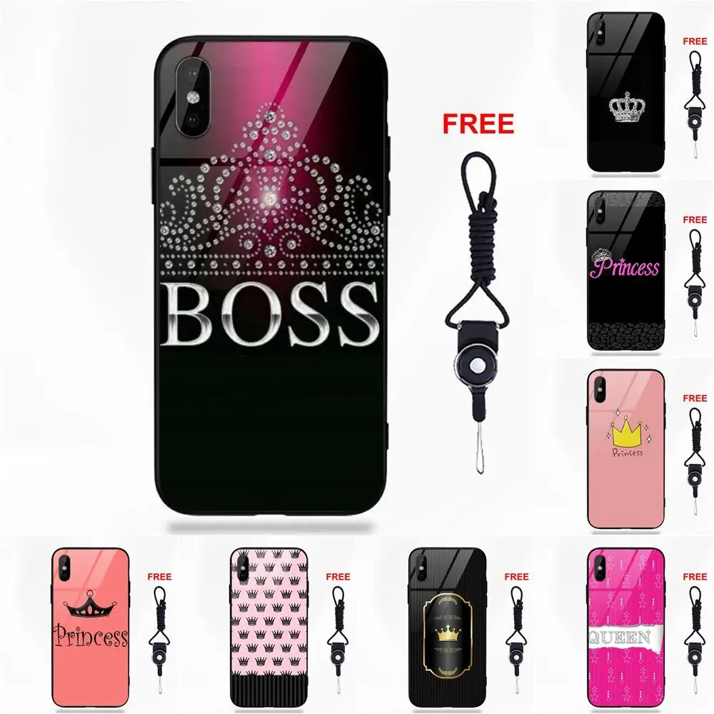 buy Princess Queen Boss Crown King Pattern For Galaxy S8 S9 Plus For Redmi 5 Note 5A 6 Huawei Honor 7X P20 Lite Mate 10 Pro