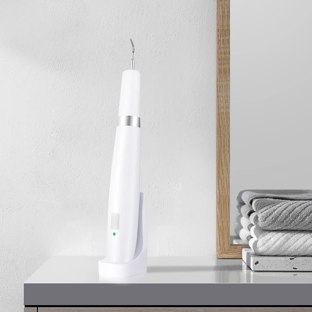 

AZDENT Electric Portable Scaler Home Ultrasonic Waterless Tooth Cleaner Dental Calculus Remover Dental Scaling Tools Tooth White