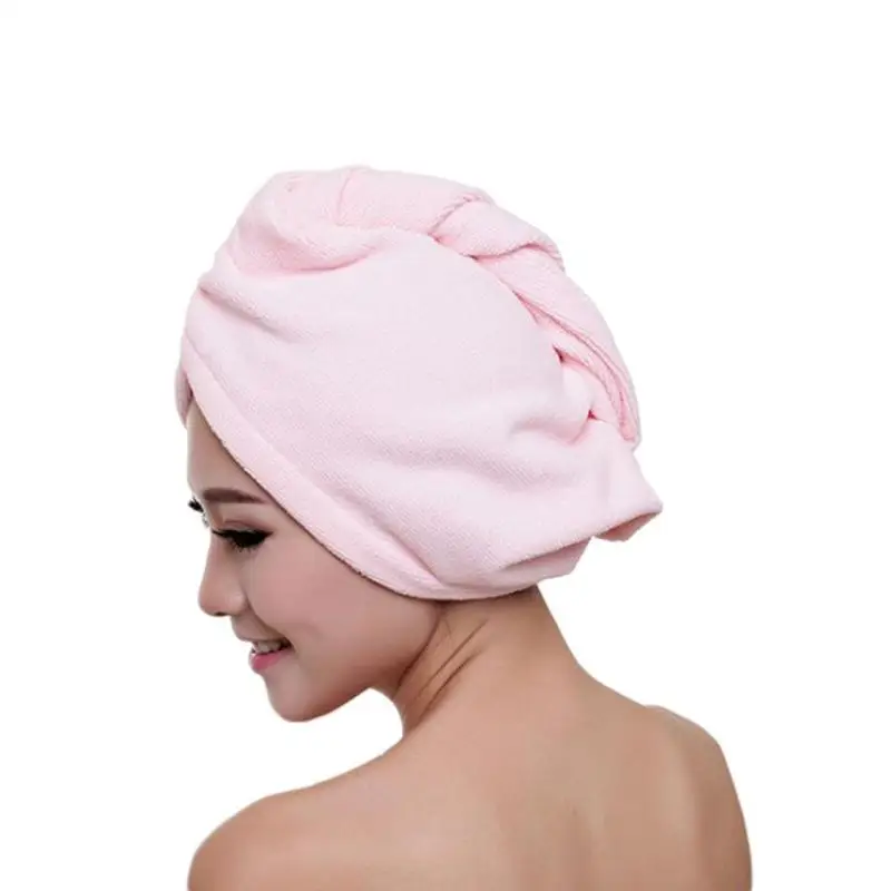 Quick Drying Lady Bath towel soft shower cap hat for lady man Microfiber Bath Towel Hair Dry Turban Head Wrap Bathing Tools