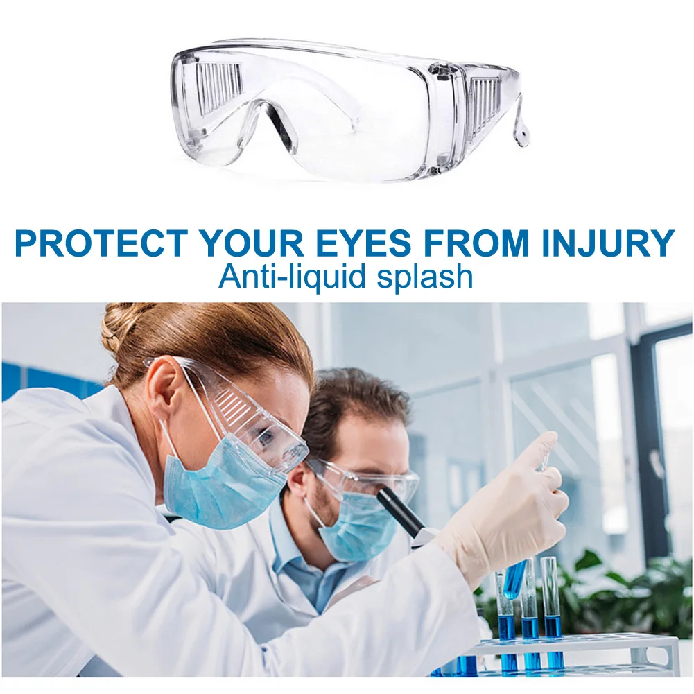 

Chemical Research Eye Protection Glasses Work Safety Protective Glasses Impact-Resistant Dust Proof Sand-proof Glasses