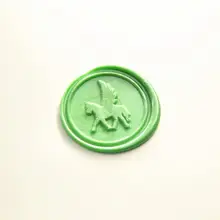 Летающий конский воск печать пользовательский дизайн уплотнения приглашение воск печать свадебные сургучные печати