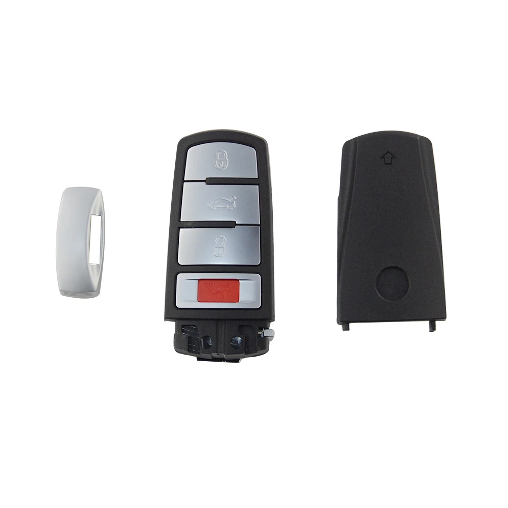 OKEYTECH REMOTE CAR KEY 3/4 BUTTONS ASK 315/433MHZ ID48 FOR VW FOR VOLKSWAGEN PASSAT 2006-2015 FOR CC NBG009066T 3C0 959 752 BA