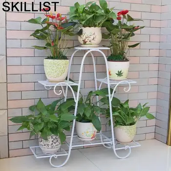 

Pour Plante Afscherming Terrasse Decoration Exterieur Planten Rek Decorative Metal Flower Stand Balcon Balkon Plant Shelf
