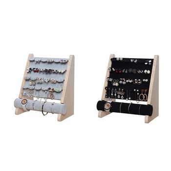 

Wooden Jewelry Display Stand Bracelet Earring Holder T-Bar Display Bracelets Anklets Jewelry Display Stand