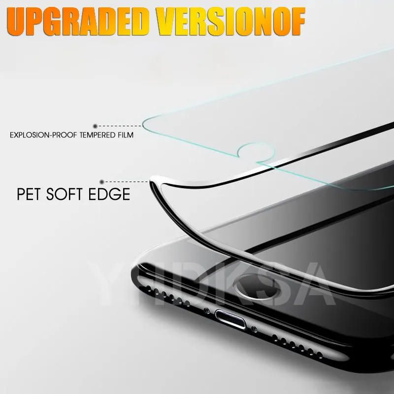 100D изогнутое защитное закаленное стекло для iPhone 6 6s 7 8 Plus Защитное стекло для iPhone X XR XS 11 Pro Max пленка