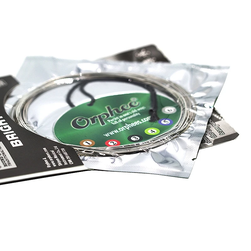 Orphee 10 компл. Профессиональные гитарные струны с никелевым покрытием