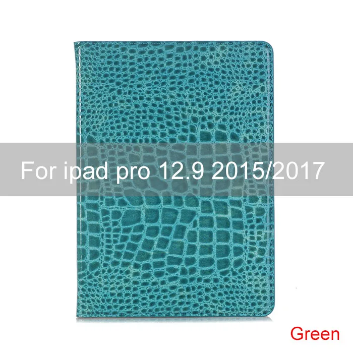 Essidi кожаный чехол Премиум для ipad pro 12,9 дюйма Подставка для планшета защитный чехол для ipad pro 12,9 - Цвет: Зеленый