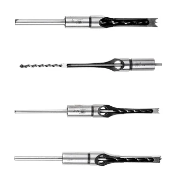

4pcs 1/2 3/8 5/16 1/4" HSS Woodworker Hole Drill Bit Metal Hole Punching Tools Mortising Chisel Carve Woodworking Tool