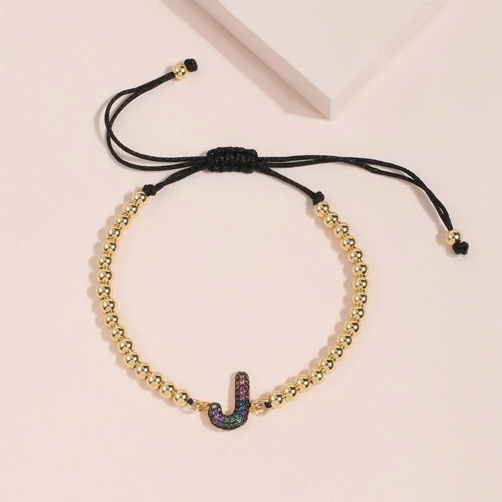 

Adjustable Letter Bracelet for Women initial Bracelet Femme C Z Chain Bracelets Jewelry Christmas Gifts For Women