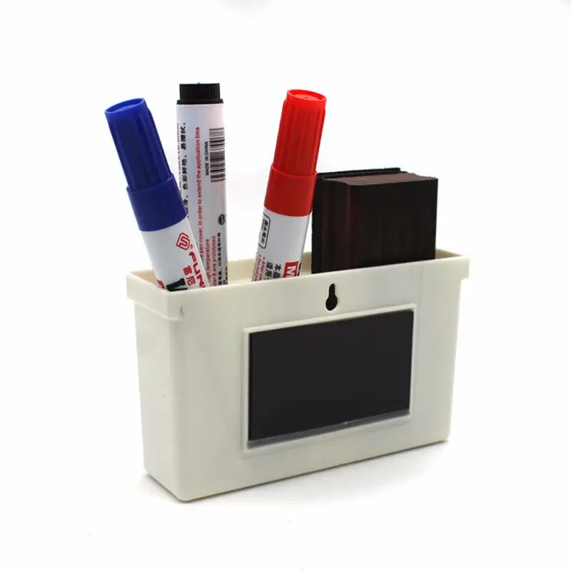 Magnetic Pen Holder Pen Storage Case Whiteboard Marker Pen Organizer Box