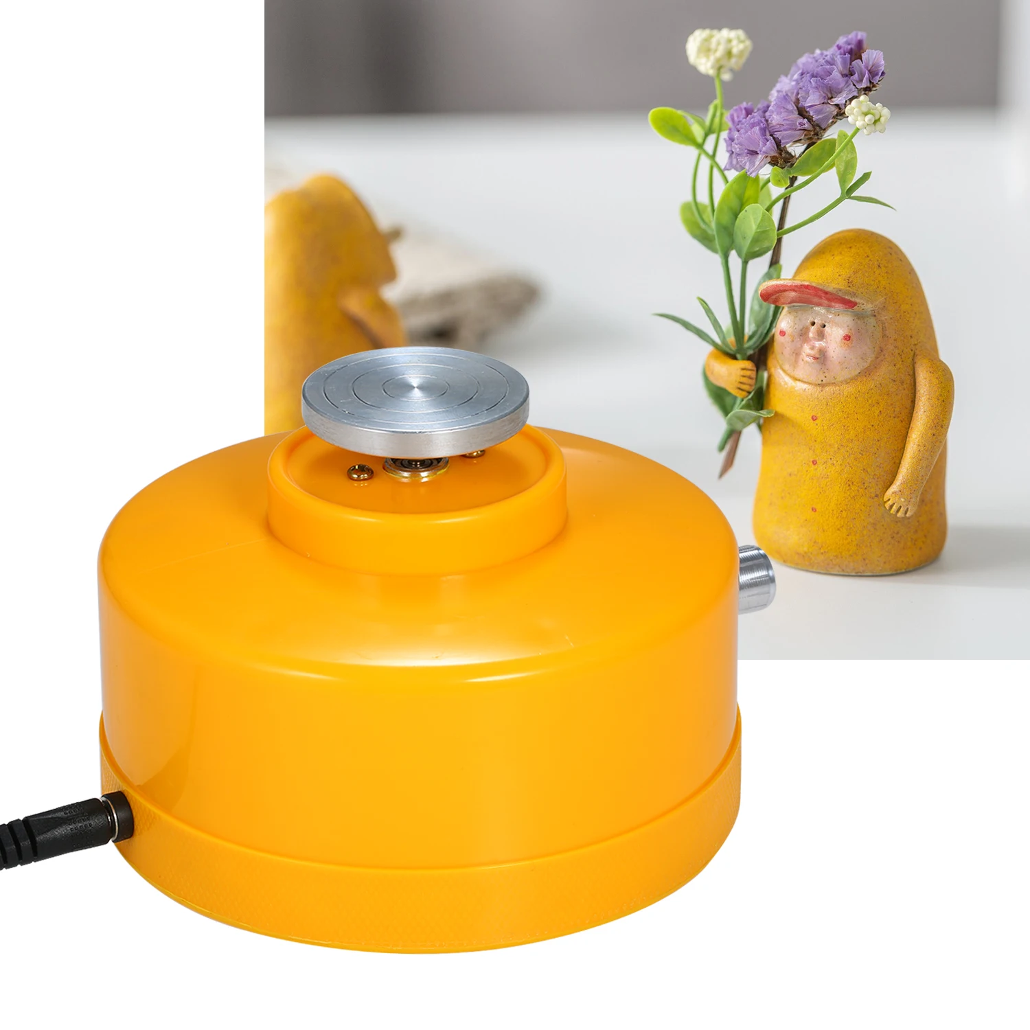 Керамическая колесная машина USB Mini 4,3 см, Электрический поворотный стол, ручная работа, глиняная метательная керамическая машина для рукоделия