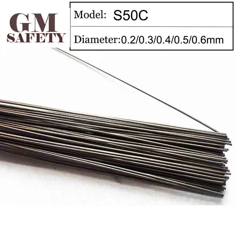 GM Welding Wire Material S50C of 0.2/0.3/0.4/0.5/0.6mm Mold Laser Welding Filler 200pcs /1 Tube GMS50C