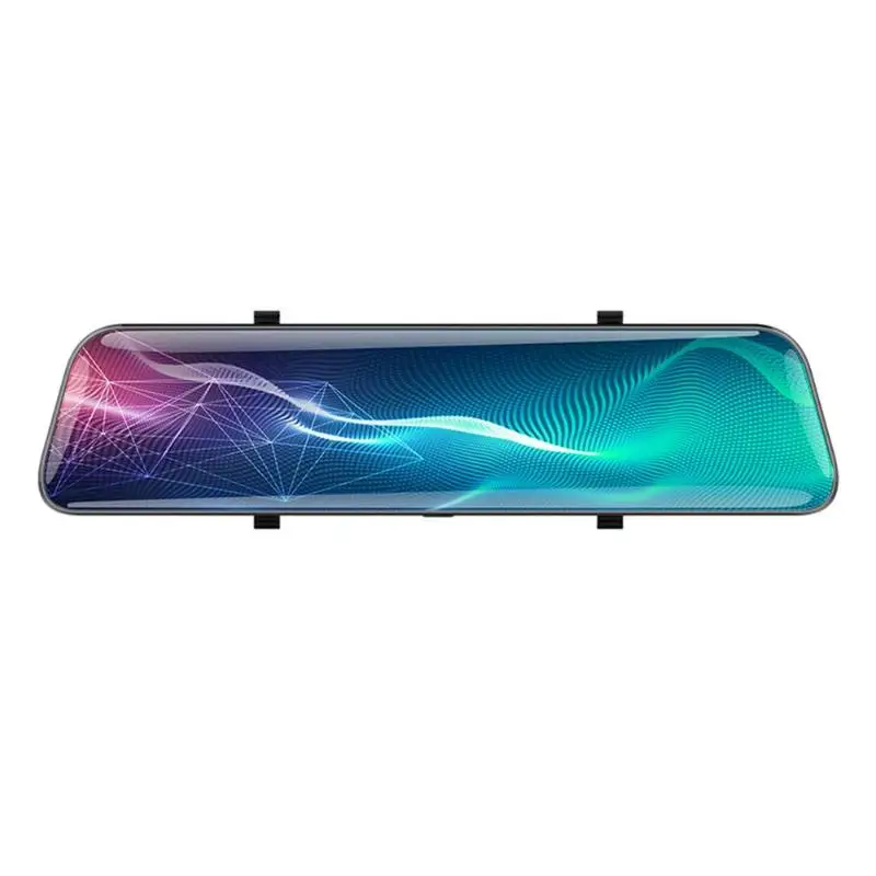 A9 1440p Car Mini DVR Dash Camera Dual Lens 11.66inch Car Rearview Mirror DVR Camera Parking Monitoring Collision Boot Recording - Название цвета: Черный