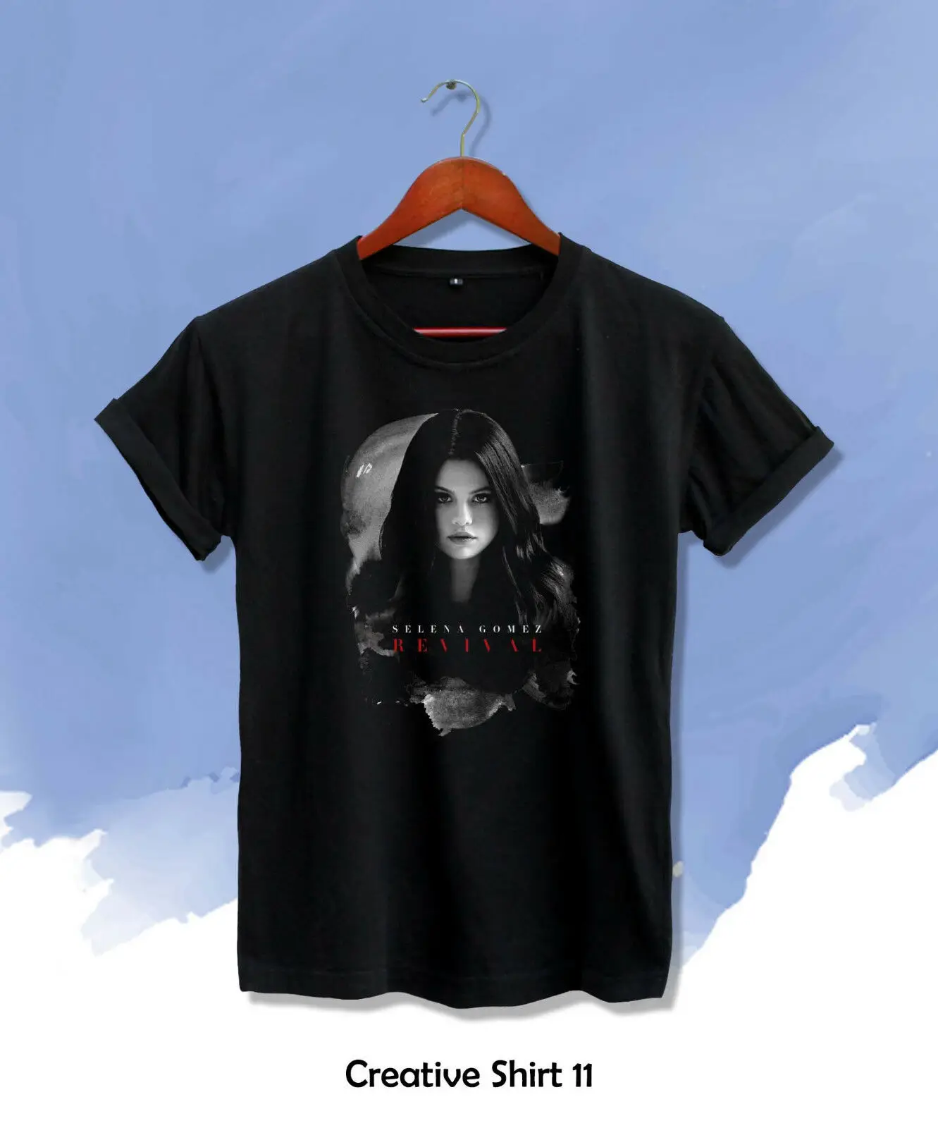 

Selena Gomez Revival World Tour Shirt New Logo Unisex T Shirt 3 Colors Cotton