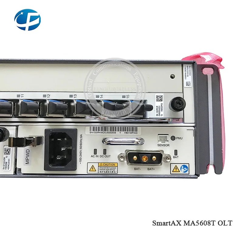 Hua wei gpon olt ma5608t 10G AC, 2* MCUD 1+ 1* MPWD+ GPFD Оптический линейный терминал 16 портов 16PON C+ 5608T gpon OLT