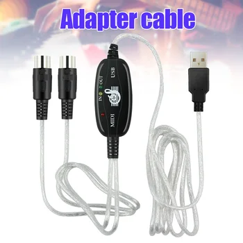 

MIDI to USB Interface Cable Coverter to PC Music Keyboard Adapter Cord Music Editing Line YS-BUY