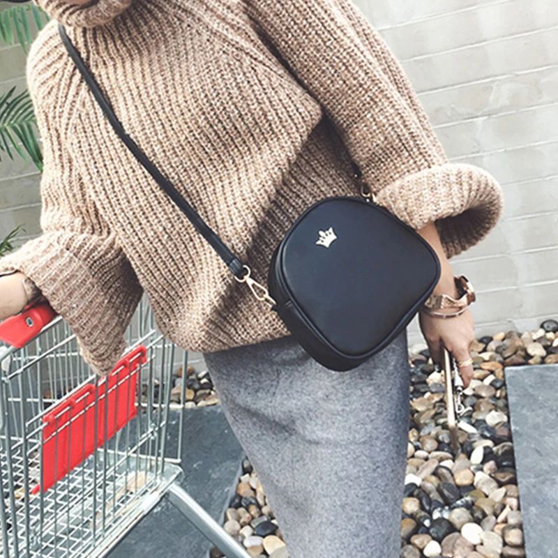 Bags for Women 2019 New Shoulder Bag Fashion Handbag Phone Purse Imperial Crown Pu Leather Women Small Shell Crossbody Bag Bags for Women 2019 New Shoulder Bag Fashion Handbag Phone Purse Imperial Crown Pu Leather Women Small Shell Crossbody Bag
