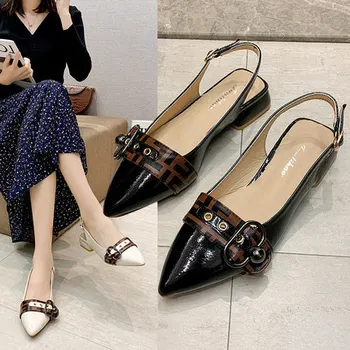 

2020 women's shoes Lady Buckle Slingbacks AS0100