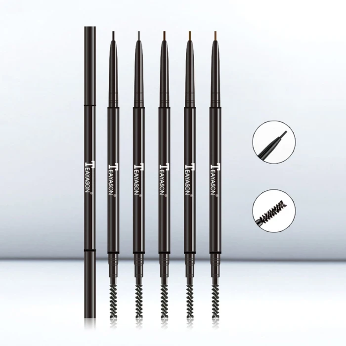 New Double Ended Super Fine Eyebrow Pencil Waterproof Sweatproof Longlasting Make Up Tool Eye Brow Cosmetics Makeup Tools
