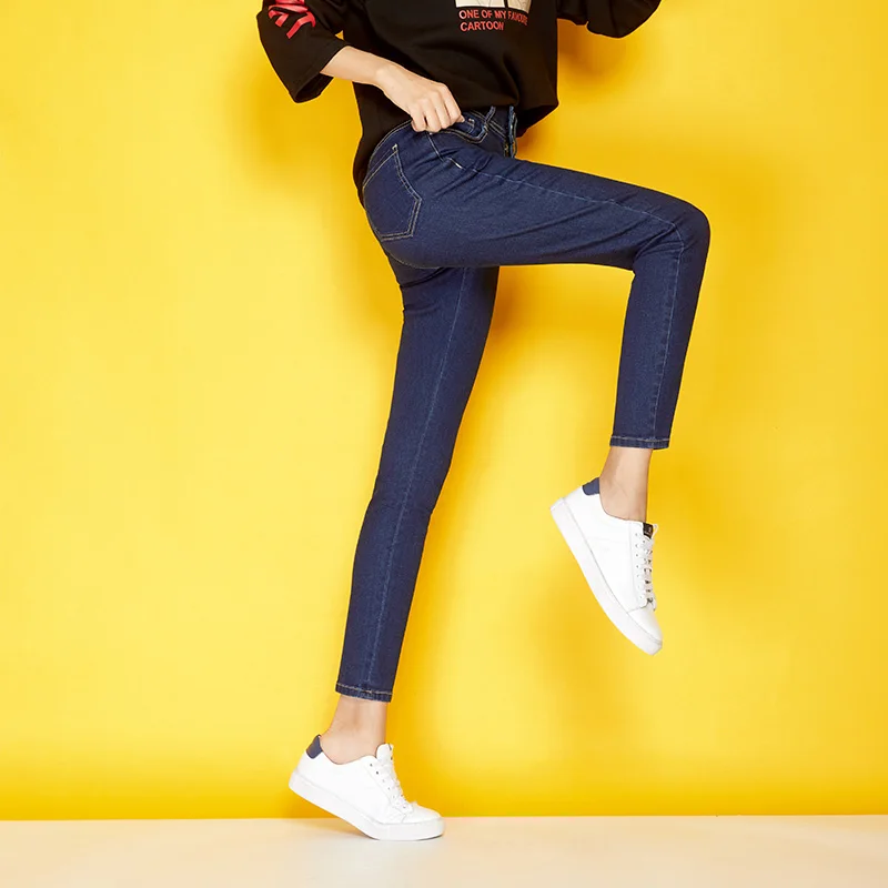LEIJIJEANS,, флисовые Утепленные зимние джинсы размера плюс, Вельветовые женские джинсы, L-6XL, обтягивающие, с добавлением шерсти, плотные Женские джинсы-карандаш