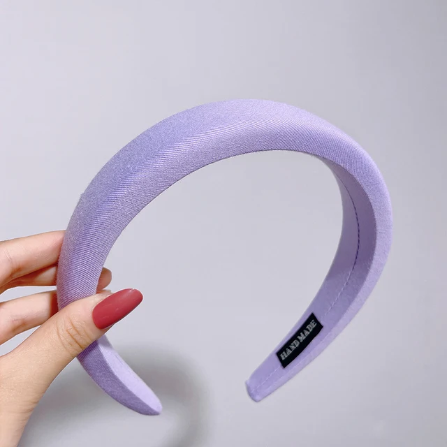 New Padded Headbands Women Wide Bezel Hairbands Thick Velvet Hair Hoop Girls Sponge Non-slip Hairband Fashion Hair Accessories 7