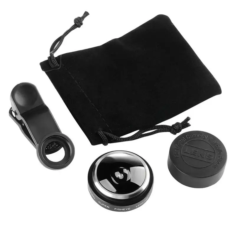 Универсальный зажим 235 градусов Супер Рыбий глаз камера объектив для Apple iPhone Samsung