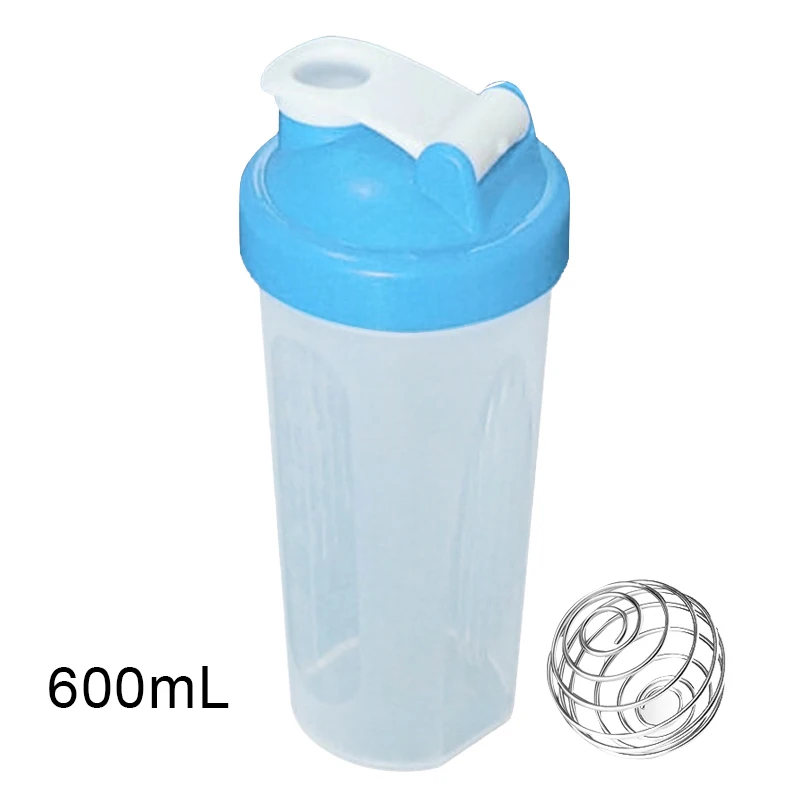 400/600ml протеин порошок чаша для смешивания запаянный герметичный встряхните бутылку с перемешивающий шарик SEC88 - Цвет: Розовый