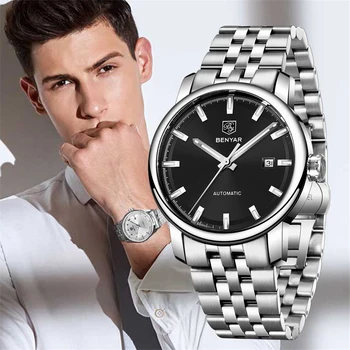 

2020 BENYAR Design Original Brand Men's Watches Top Brand Luxury Watch Men Stainless Steel Date Business Wristwatch relogio man